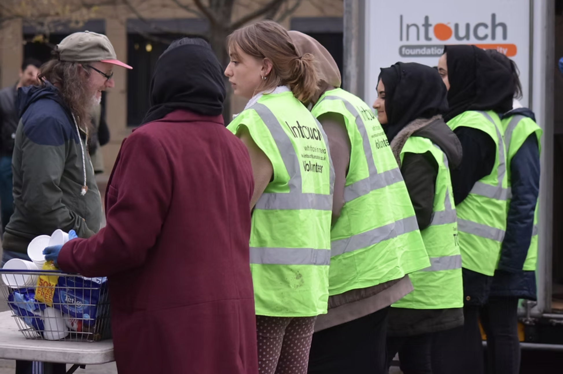  image of volunteers working